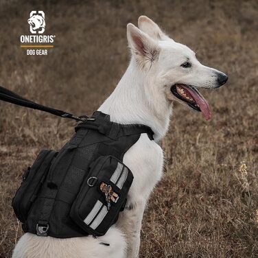 Futterbeutel OneTigris для собак (2 шт.) MOLLE система, 23,5x13x5 см, чорний