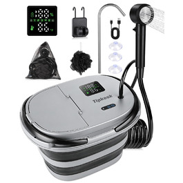 Портативний душ для кемпінгу Campingdusche 20л з USB-помпом, акамулятор 13000mAh для саду, подорожей, миття тварин