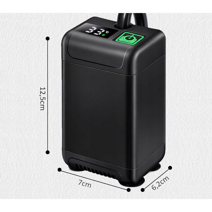 Портативний туристичний кемпінговий душ з акумулятором 7800mAh