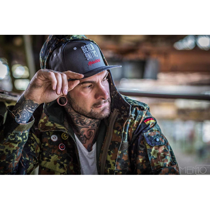 Кепка Nebelkind Snapback Berlin сіра, унісекс, регульована, висока якість, streetwear, бейсболка з прямим козирком