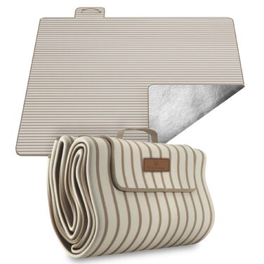 Плед для пікніка Veddelholzer 200x200 см водонепроникний, антипісочний, ізольований та м'який. Ідеально для пляжу, кемпінгу, парку, фестивалів