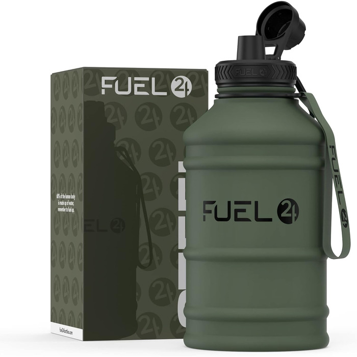 Extra Stark Stainless Steel Metal Water Bottle 1.3L & 2.2L - Leak-Proof & BPA-Free Stainless Steel Water Bottle - Robust Water Bottle Gym, Sports Stainless Steel Water Jug Bottle For Adults