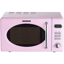 Мікрохвильова піч Wolkenstein Retro WMW720 I 700W, 20L, 5 рівнів потужності, 8 програм, розморожування, LED-дисплей (рожевий) Мікрохвильова піч Wolkenstein Retro WMW720 I 700W, 20L, 5 рівнів потужності, 8 програм, розморожування, LED-дисплей (рожевий)