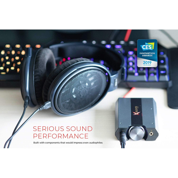 Sound BlasterX G6 7.1 HD: зовнішня звукова карта, DAC та USB-підсилювач для геймінгу. Сумісна з PS4, Xbox One, Nintendo Switch та PC.