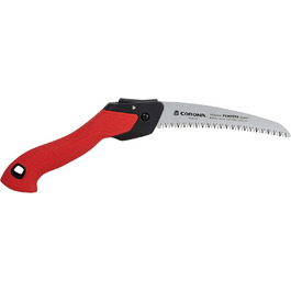 Складна пилка Corona Tools RS16120 17,8 см для обрізки гілок, одноручна вигнута ручна пила для деревини, ріже гілки до 7,6 см