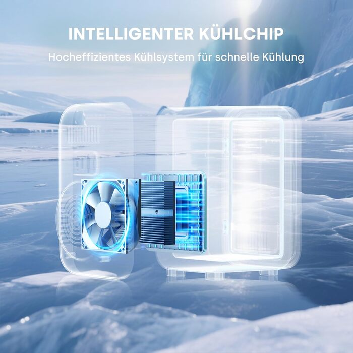 Міні-холодильник Enventor 6L: портативний, для авто, кімнати, косметики, фруктів, чорний