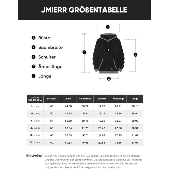 Світшот JMIERR чоловічий з капюшоном, теплий, з кишенею, бавовна, колір зелений