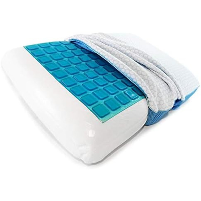 Orthopedic Pillow Gel + Memory Foam 60x40x12 | Crown Sleep