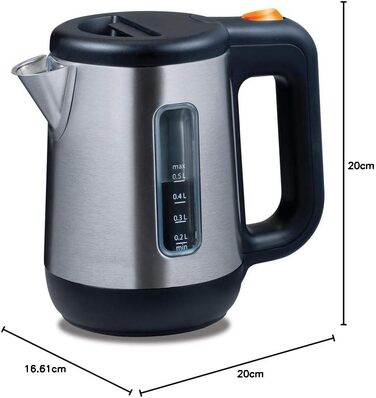 Електричний чайник Kenwood Mini 0WJKM07602, 0.5 л, нержавіюча сталь, срібний