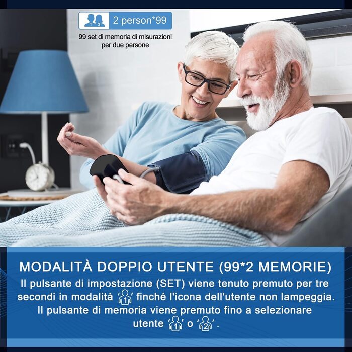 Тонометр на плече Dinamicamed Med-a139 з USB-кабелем та 2*99 пам'яттю, високоточний