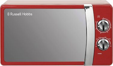 Мікрохвильова піч Russell Hobbs RHMM701R, 17 л, 700 Вт, червона