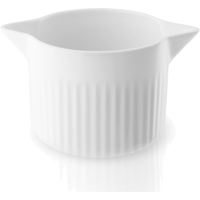 Eva-Trio | Saucepan 0.45l Legio Nova | 10-Year Porcelain Guarantee | White Transparent