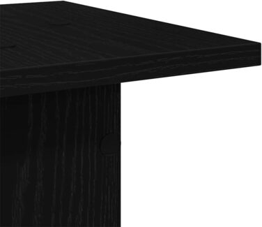 Підставка для колонок vidaXL, 2 шт., висока, для Hi-Fi, домашнього кіно, саундбар, покращене звучання, ДСП, чорна ельха, 30x30x60 см