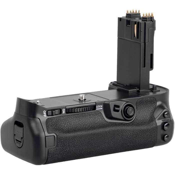 Акумуляторний блок (Battery Grip) сумісний з Canon EOS 7D Mark II, аналог BG-E16, оригінальна якість, з вертикальним (горизонтальним) затвором, для 2 акумуляторів (без акумуляторів)