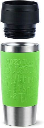 Термокружка Emsa N20202 Travel Mug Classic, 0.36 л, нержавіюча сталь, 4 години гаряче, 8 годин холодне, герметична, для подорожей