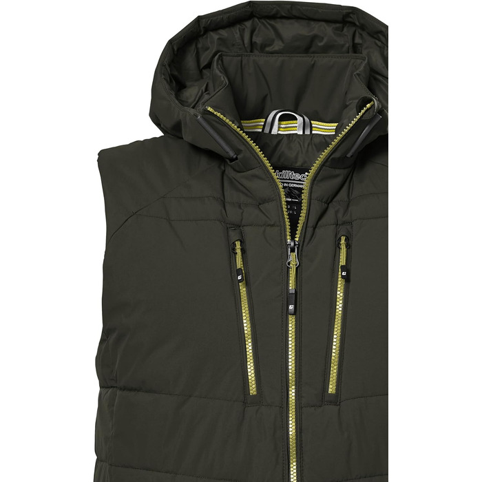 Жилет Killtec Kow 10 Mn Qltd Vst Steppweste/Weste в стилі пуховика з відстібаною капюшоном (XL, темно-оливковий)