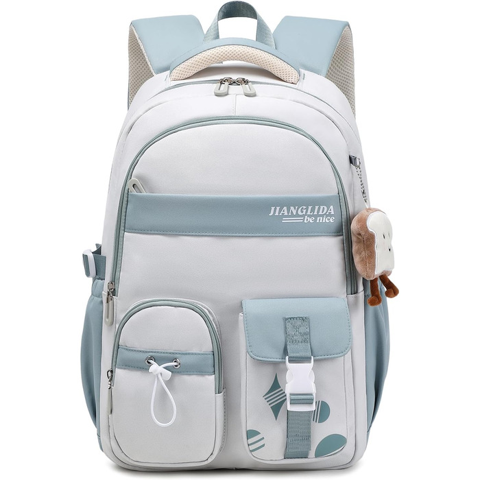 Шкільний рюкзак для дівчаток - водонепроникний, легкий, стильний, з великою місткістю, для 3-9 класів, ніллон, фіолетовий (8534# Blu)