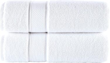 Набір розкішних турецьких рушників NOVA Luxury Linen готельного якості для ванної кімнати, 6 предметів, колір Mirage Grey / Білий
