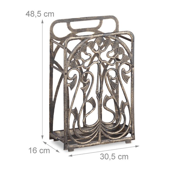 Relaxdays Rectangular Vintage Umbrella Stand