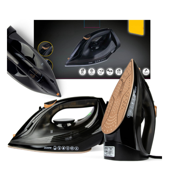 Електрична праска HUR-GZE-2600, 2600 Вт, керамічна підошва, Strażak