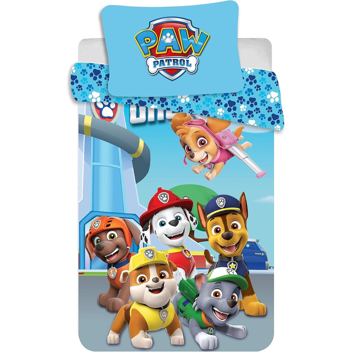 PAW Patrol Джері Фабрікс PP201 Комплект постільної білизни для дитячого ліжечка 100x135 см