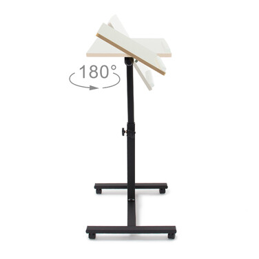 Relaxdays Adjustable Height Laptop Desk Wood
