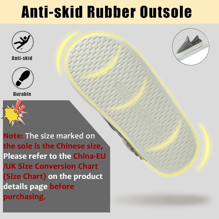 Тапочки жіночі зимові з підкладкою з пам'яті, чоловічі, з м'якого корду, повністю пухнасті, з бавовняної підкладки, з антиковзкою підошвою, зручні, для дому та вулиці (46/47 EU, синій)