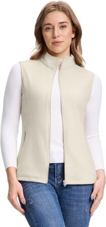 Жіноча флісова жилетка Outdoor Ventures - тепла, безрукавка для спорту, туризму та відпочинку (Wollweiß, XS)