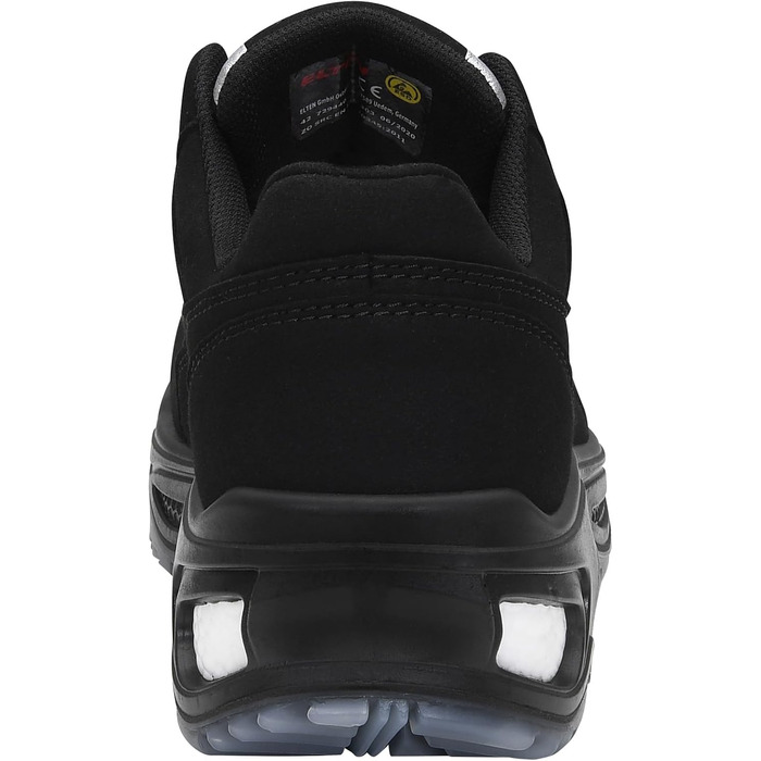 Робочі черевики ELTEN Milow Low ESD S2: текстиль, пластикова капа (легша за сталеву), чорний, 48 EU (для жінок та чоловіків)