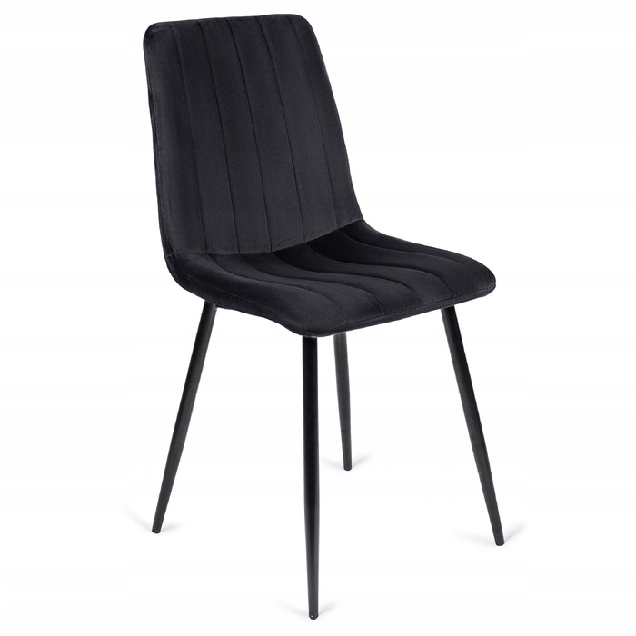 Стілець Mebel Elite, велюр, чорний, 1 шт.