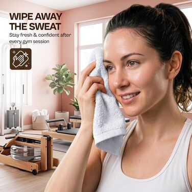 Набір м'яких фланелевих рушників для обличчя Utopia Towels, 100% бавовна, гігроскопічні, 12 шт., сині