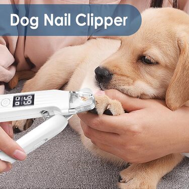 Електричний триммер для догляду за кігтями Simpeak 2-в-1 для собак та котів з LED-підсвічуванням, перезаряджуваний