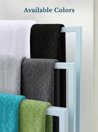 Набір банних рушників Utopia Towels (4 шт.), 69 x 137 см, 100% бавовна, гігроскопічні м'які рушники для душу з петлею для підвішування, колір: світло-сірий