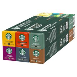 Капсули для кави Nespresso Starbucks Discovery Variety Pack (100 шт.) – Різноманіття світлих, середніх та темних обжарок | Starbucks by Nespresso