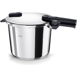 Каструля-скороварка Fissler Vitaquick 4.5 л, Ø 22 см, з нержавіючої сталі, 2 режими приготування, Made in Germany, для індукційних плит