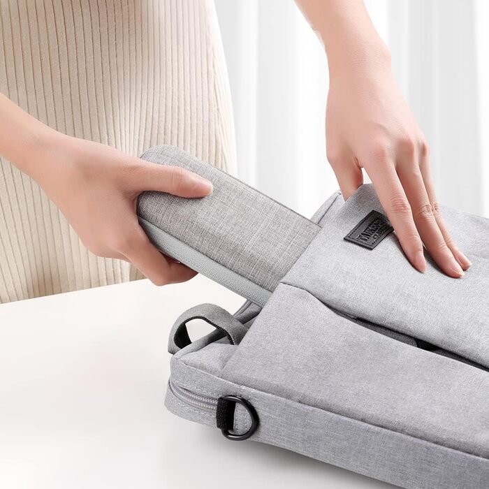 Чохол для Apple Pencil та інших стилусів, преміум шкіра, сірий, з відділенням для кабелю USB