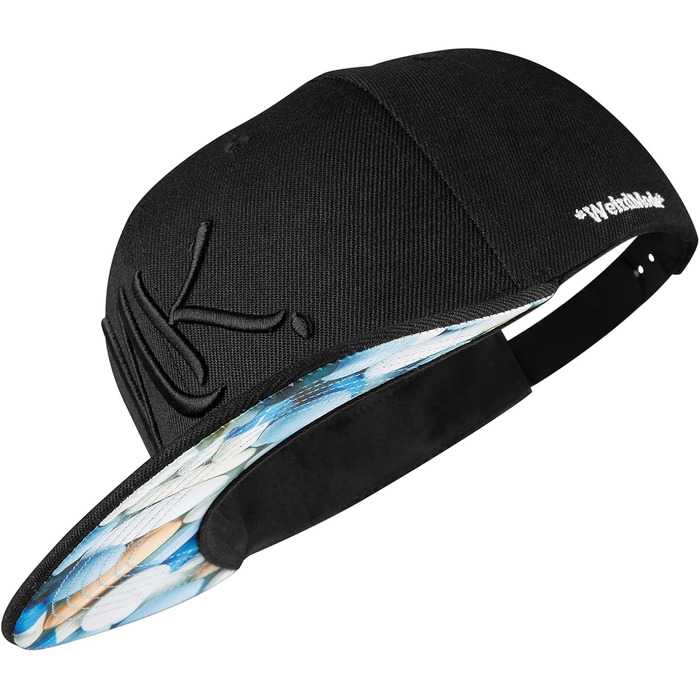 Кепка Snapback Nebelkind: унісекс, регульований розмір, чорно-синій колір, стиль Streetwear, бейсболка з прямим козирком, ретро