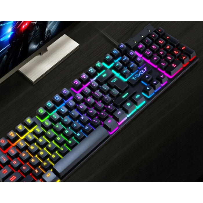 Ігрова механічна RGB клавіатура з LED-підсвіткою