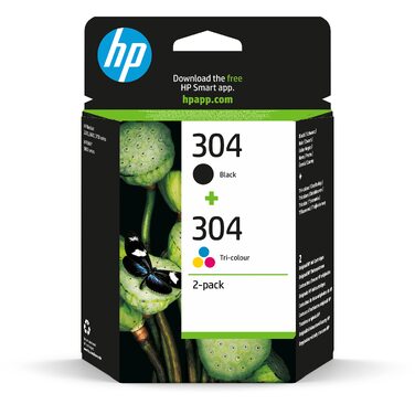 Оригінальний комплект картриджів HP 304 (чорний та кольоровий), 2 шт.