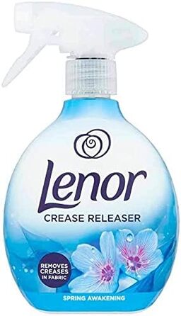 Спрей-розгладжувач тканини Lenor для видалення складок, аромат «Весняне пробудження», набір 2 x 500 мл