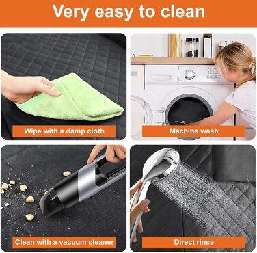 Накладка на сидіння автомобіля для собак, 147 см, водонепроникна, з віконцем, 600D Oxford, для SUV та універсалів