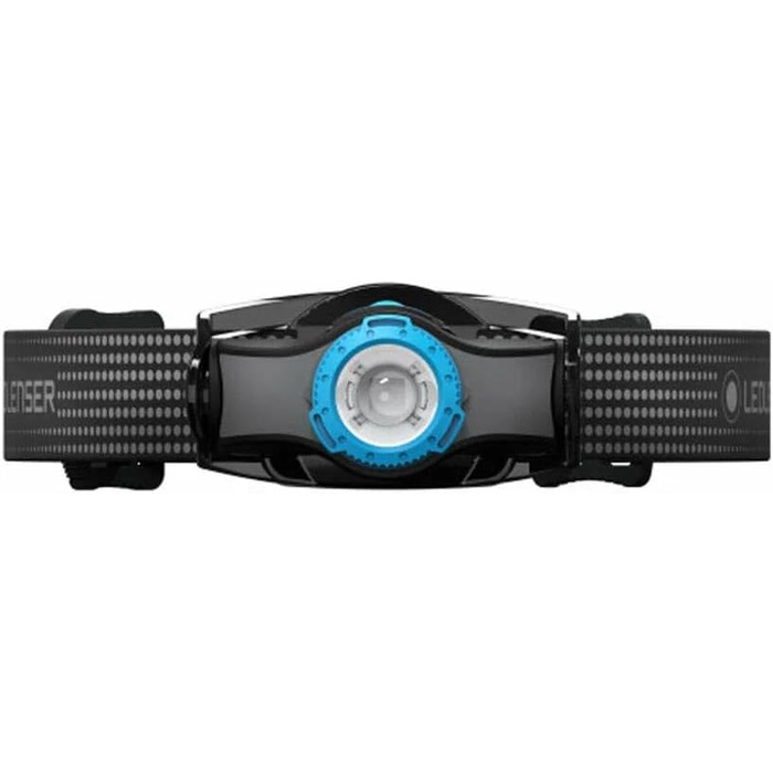 Налобний ліхтар Ledlenser MH3 LED 200 лм, фокус, 130 м, до 35 год, з батарейкою, чорний/синій, для туризму та спорту