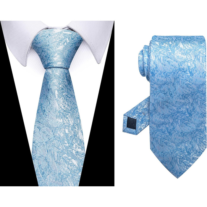 Набір краваток для чоловіків, ткані, жаккард, 6 шт. (чорний, зелений, синій, червоний, золотий, срібний, фіолетовий)