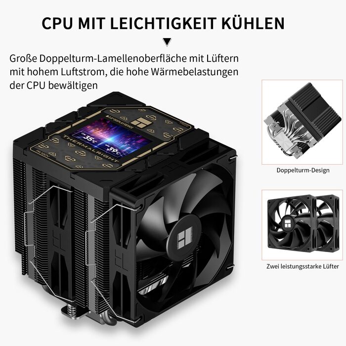 Кулер для процесора Thermalright Peerless Assassin 120 VISION MAX ARGB Black з 5