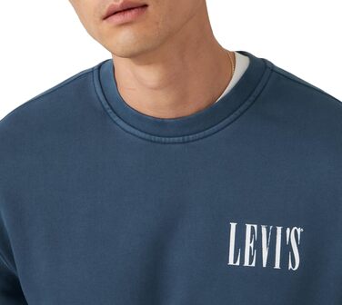 Чоловічий худі-світшот Levi's, розмір XL, сірий (Open Finish)