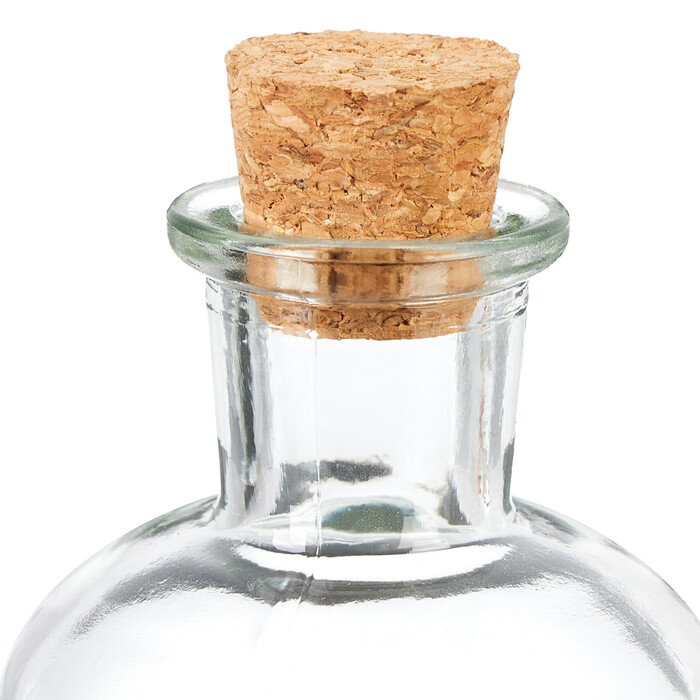 Relaxdays Decorative Glass Set with Cork Stoppers