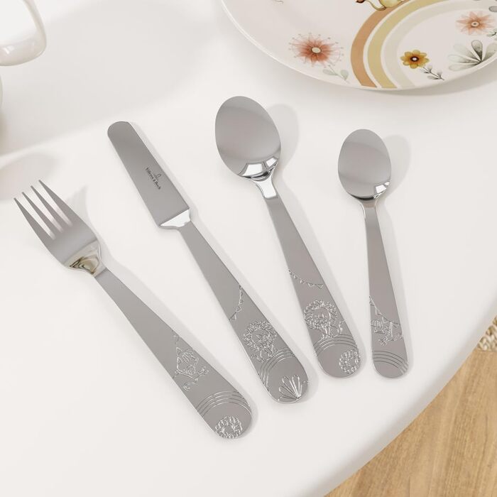 Набір дитячого посуду Villeroy & Boch Boho Kids 'Roar like a lion' (4 шт.) з нержавіючої сталі, для дітей