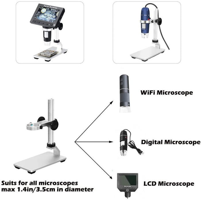 Цифрова мікроскоп-камера Ninyoon 1080P USB для iPhone, iPad, Android, PC, 50-1000x з підсвічуванням