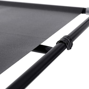 SONGMICS Fabric Closet, Foldable, with Clothes Rod, Simple Closet, Toy, Shoe, Bag Organizer, Living Room, Bedroom, Wardrobe, 75 x 45 x 160 cm, (Black)
