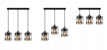 Підвісна скляна люстра Luxolar на 3 цоколі E27, сучасний стиль